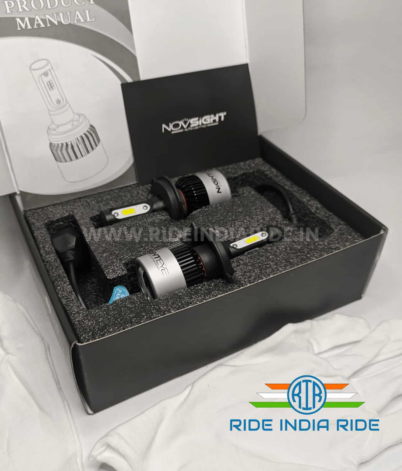 Original NIGHTEYE H4 Super Bright LED Headlights For All Motorcycles & Scooters (1Pair)