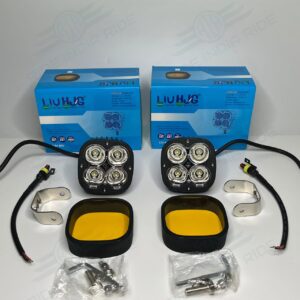 Alternative view of HJG Original 4 LED CREE 60W Fog Light Auxiliary Light For All Motorcycles With Yellow Filter Cap (2 Pcs)