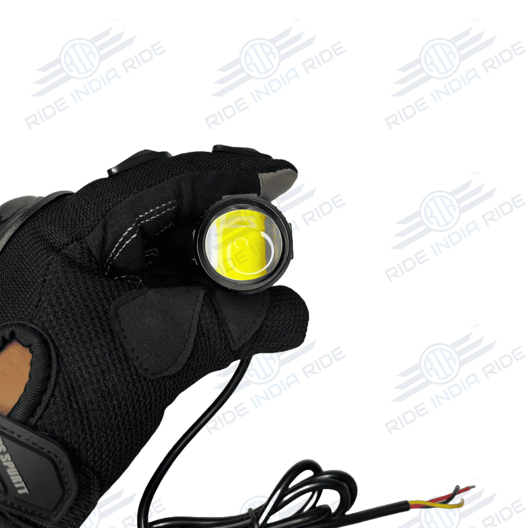 Original Liu HJG Mini Driving Fog Lights 40W Dual Colour For All Motorcycle/Scooters/Cars/Jeeps (Pair)