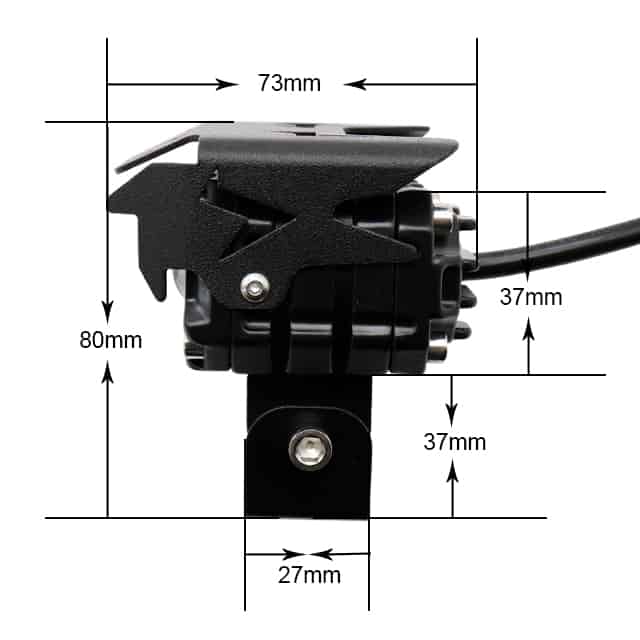 HJG Mega Drive 60W Dual Lens/Dual Color High/Low Yellow/White LED Fog Lights (2 Pc)