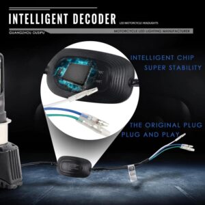 RTD M02H 42W H4 LED Headlight For Universal Bikes/Scooters (1 Piece)