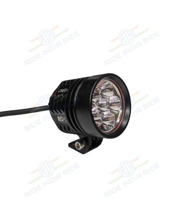 HJG L6X 60W CREE 6 LED Fog Light Auxiliary For Motorcycles With Yellow Filter (2 Pcs)