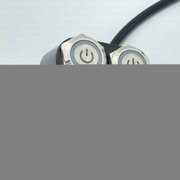 12V Motorcycle Handlebar 2 button Switches Blue LED 7/8″ 22mm ON-OFF Headlight Fog Light