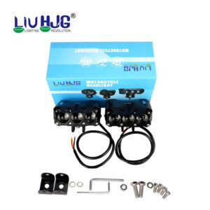 HJG Mega Drive 3 Lens Dual Color Yellow/White LED Fog Lights (2 Pcs)