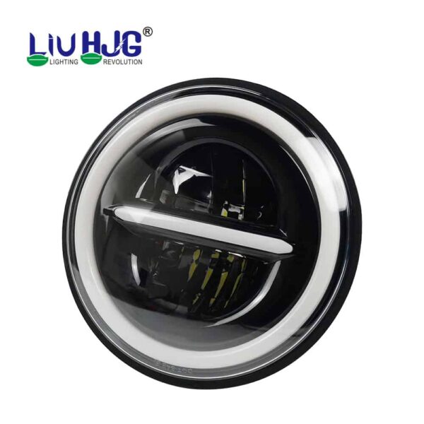HJG 7 Inch 110W Minus LED Headlight For Royal Enfield, Mahindra Thar, Jeep.