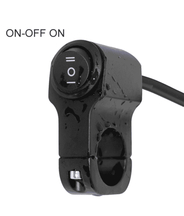12V Motorcycle Handlebar 3 Way Switch 7/8" ON-OFF-ON Headlight Fog Light Switch