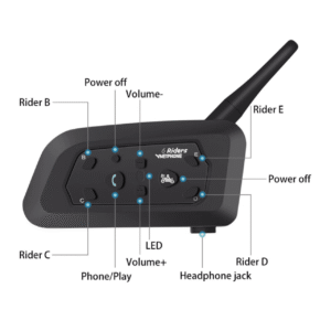 Vnetphone V6 Motorcycle Helmet Bluetooth Intercom
