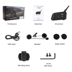 Vnetphone V6 Motorcycle Helmet Bluetooth Intercom