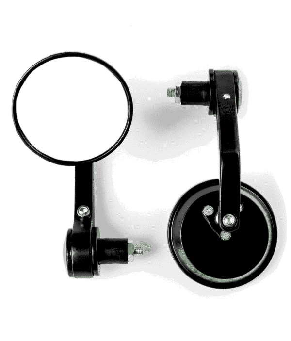 Bar End Mirrors Round For 7/8" Handle Bar End Motorcycle Rear View Side Mirrors