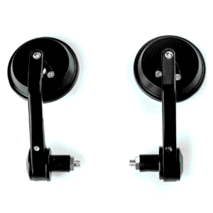 Bar End Mirrors Round For 7/8" Handle Bar End Motorcycle Rear View Side Mirrors