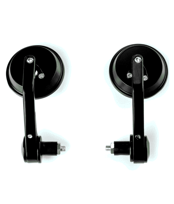 Bar End Mirrors Round For 7/8" Handle Bar End Motorcycle Rear View Side Mirrors