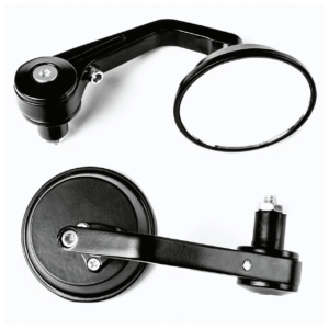 Bar End Mirrors Round For 7/8" Handle Bar End Motorcycle Rear View Side Mirrors