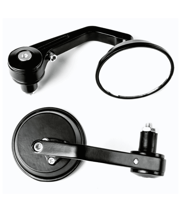 Bar End Mirrors Round For 7/8" Handle Bar End Motorcycle Rear View Side Mirrors