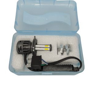 HJG M6 Mini LED Headlight Bulb H4 For All Motorcycles (80W White)
