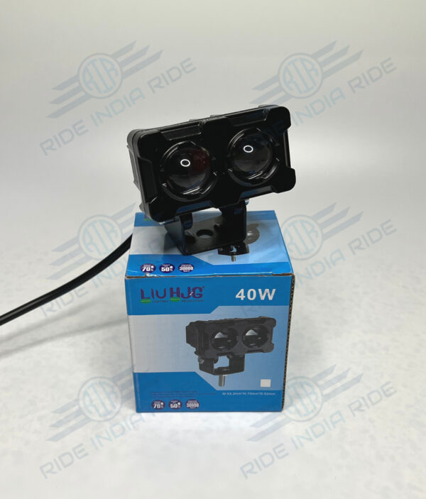 HJG Dual Shot 2 LED 40W Dual Intensity White/Yellow LED Fog Lights For All Motorcycles