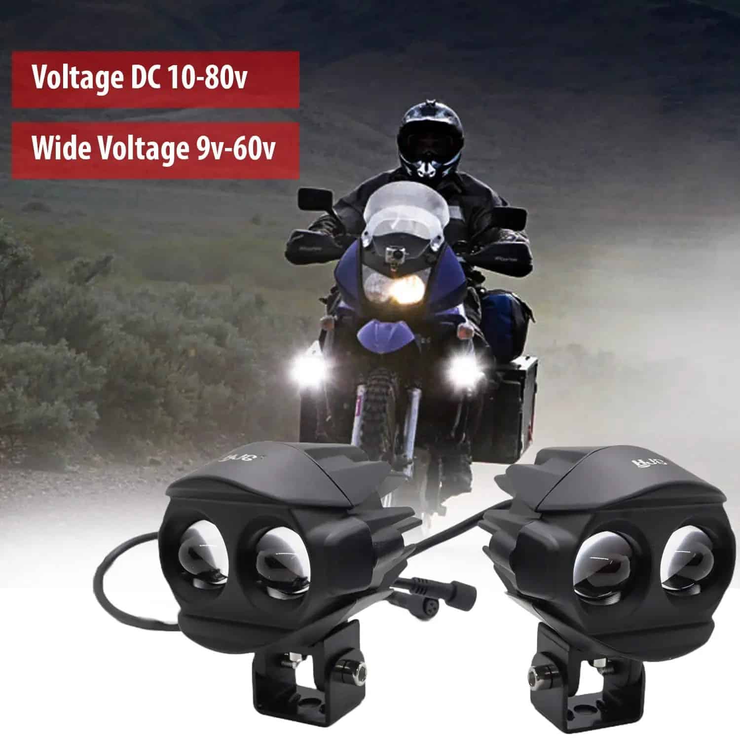 LIU HJG 2 LED ROBO Yellow/White High/Low Beam Fog Lights (2Pcs)