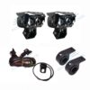 HJG Mega Drive 60W Quad Shot Dual Lens/Dual Color High/Low Yellow/White LED Fog Lights With Wiring Harness & Clamps (Full Kit)