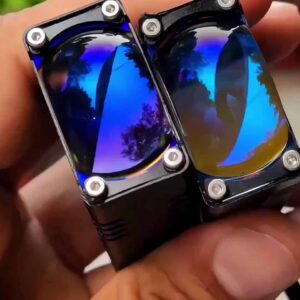 LIU HJG Waymaker Dual Colour Fog Light Version 4 with Red Devil Eye and Canbus Wiring (2Pcs) - Easy Installation for Cars and Motorcycles