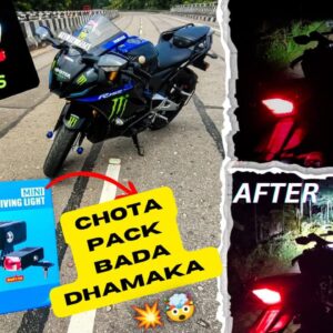 LIU HJG Waymaker Dual Colour Fog Light Version 4 with Red Devil Eye and Canbus Wiring (2Pcs) – Easy Installation for Cars and Motorcycles