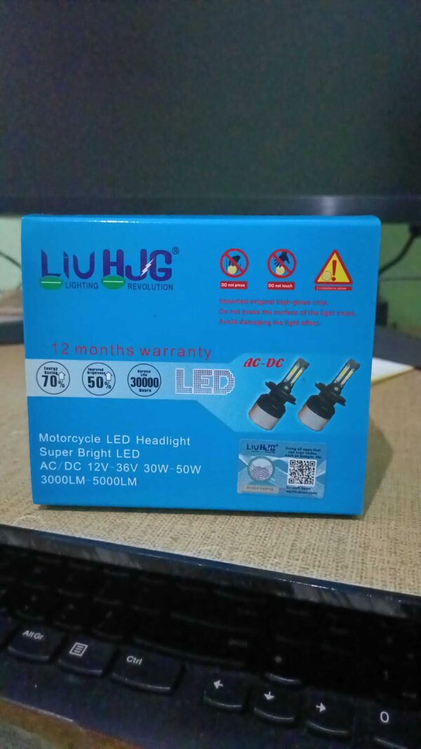 LIU HJG Original NIGHT EYE H4 LED Headlight Bulb Hi/Low Beam, IP67 Waterproof for Car/Bike