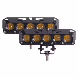 HJG Original Mega Drive 5 Lens Dual Color Yellow/White LED Fog Lights (Pair)
