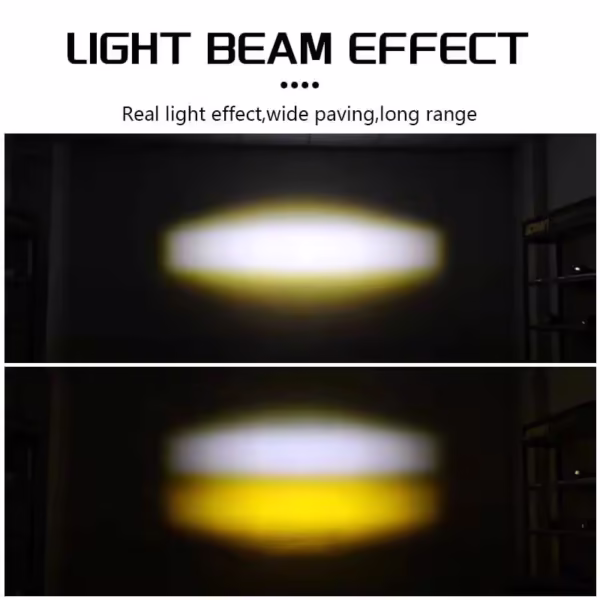 HJG Original Mega Drive 5 Lens Dual Color Yellow/White LED Fog Lights (Pair)