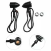 Bike Indicator Light Bright COB LED Signal Lights Mini Metal Indicator Universal For Bike Motorcycle (2 Pcs)
