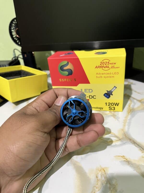 High-performance LED motorcycle headlight bulb for safe and bright riding experiences. Designed for durability and visibility, perfect for motorcycle enthusiasts.