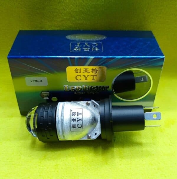 Bright LED headlamp bulb for motorcycle, car, and bike lighting, energy-efficient, long-lasting, perfect for vehicle upgrades, and enhanced visibility on the Road.