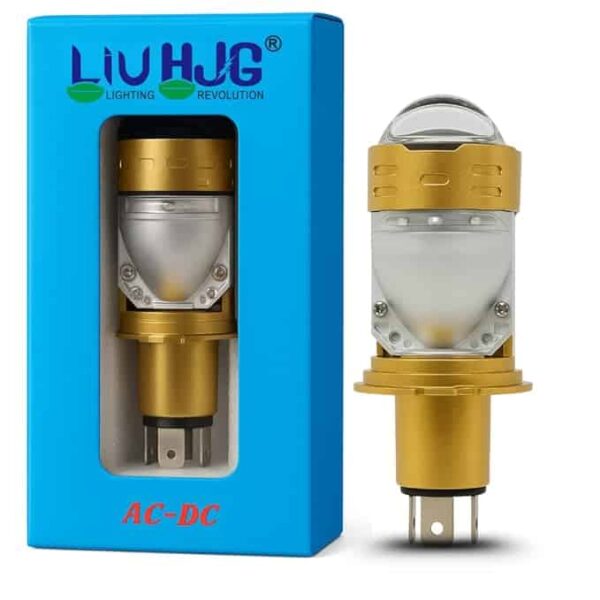 Liu HJG LED motorcycle signal light bulb, gold and silver, high visibility, energy-efficient, suitable for bike safety lights, easy to install.
