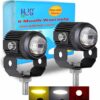 High-quality motorcycle mini driving lights, featuring durable design and bright LED illumination, perfect for enhancing visibility and safety during rides.