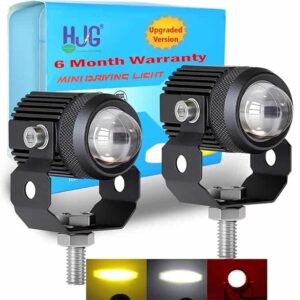 High-quality motorcycle mini driving lights, featuring durable design and bright LED illumination, perfect for enhancing visibility and safety during rides.
