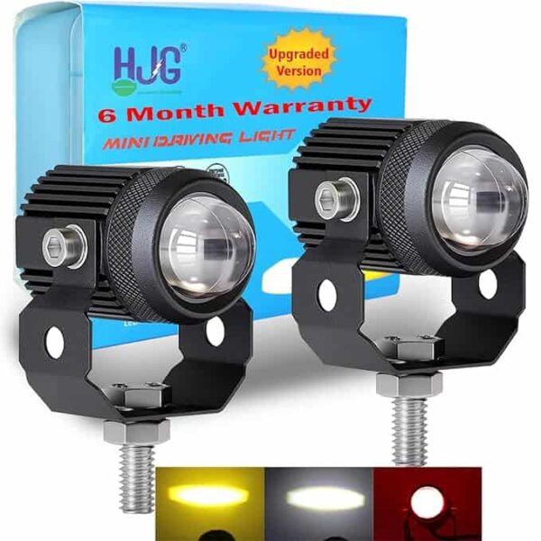 High-quality motorcycle mini driving lights, featuring durable design and bright LED illumination, perfect for enhancing visibility and safety during rides.