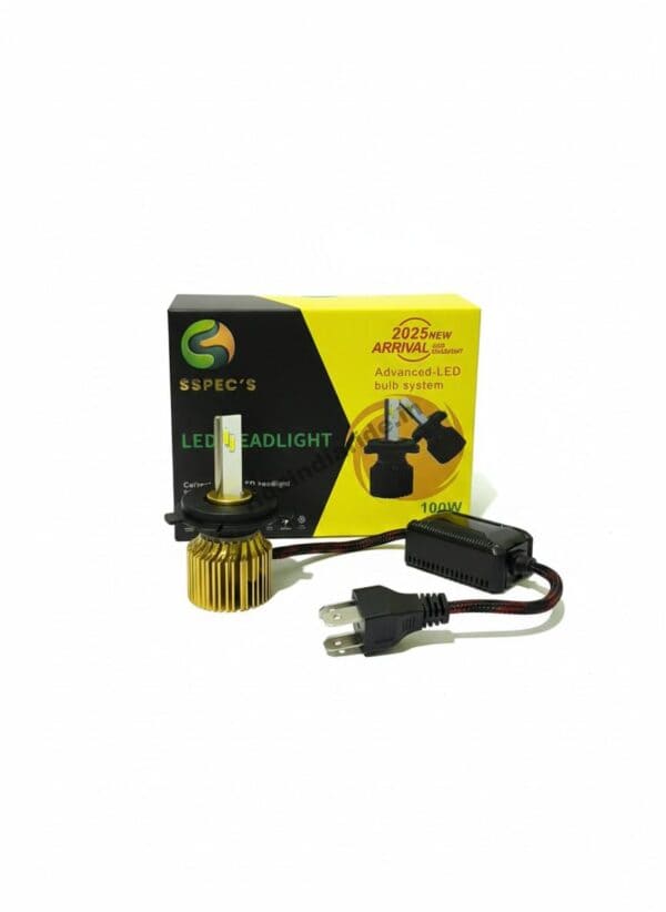 Bright LED headlight bulb system for motorcycles and vehicles, featuring advanced LED technology, energy-efficient design, and easy installation for enhanced visibility and safety on roads.