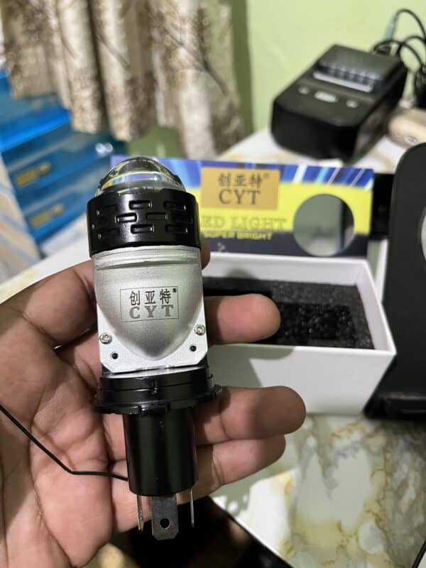 CYT 120W H4 LED Projector Headlight Bulb Universal (With Red DRL)