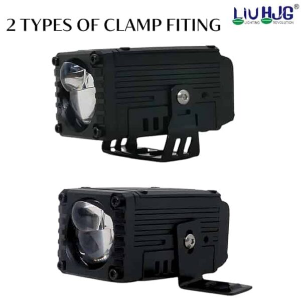 High brightness LED bicycle headlight with clamp fitting for cycling safety, durable waterproof design, ideal for night riding and outdoor adventures.