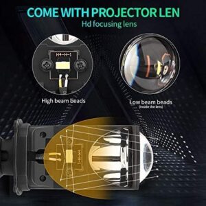 Alternative view of LIU HJG H5 50W Led Y6 Projector Lens White Bulb with Fan  - (Pack of 1)