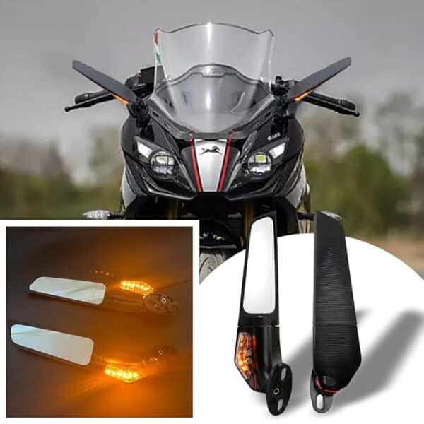 Stealth Wings Rear View Mirror With Indicator