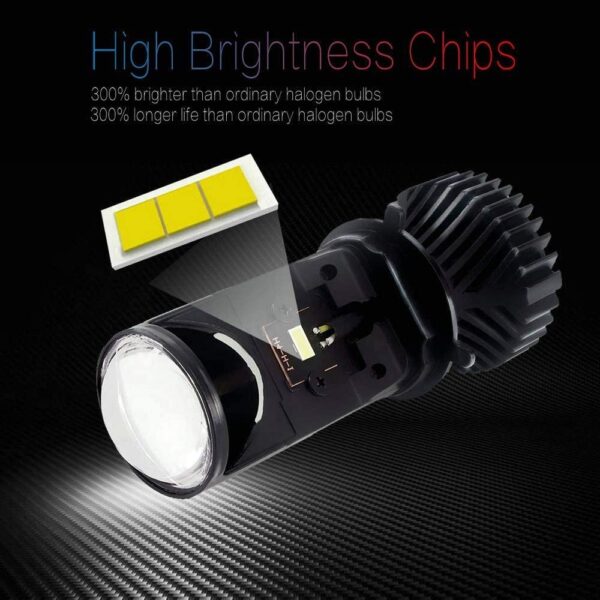 LIU HJG H5 50W Led Y6 Projector Lens White Bulb with Fan - (Pack of 1) - Image 3