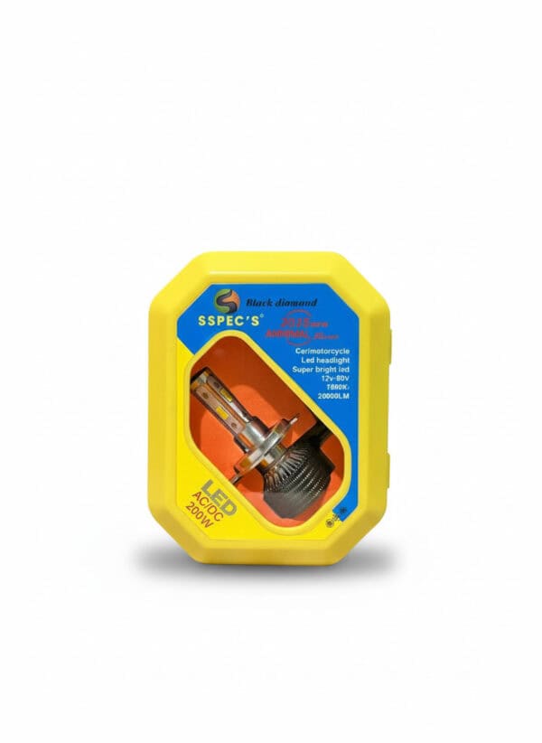 SSpecs 200W LED Headlight Bulb H4 - Super Bright 22000LM Car/Motorcycle Headlight 12V-80V - Image 3