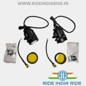 HJG KZ30 60W Adjustable Focus Lens Fog Light Auxiliary Light With Yellow Filter For All Motorcycles