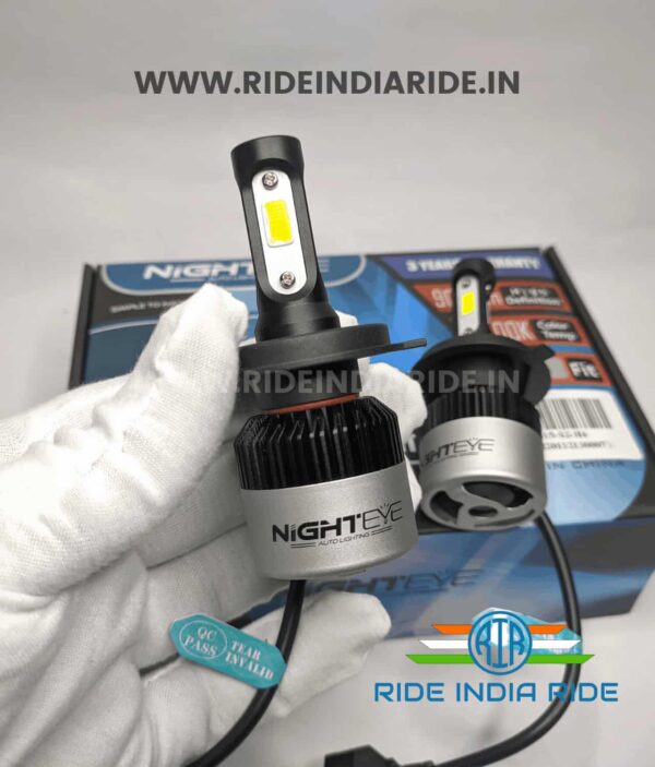 Original NIGHTEYE H4 Super Bright LED Headlights For All Motorcycles & Scooters (1Pair)