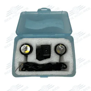 Original Liu HJG Mini Driving Fog Lights 40W Dual Colour For All Motorcycle/Scooters/Cars/Jeeps (Pair)