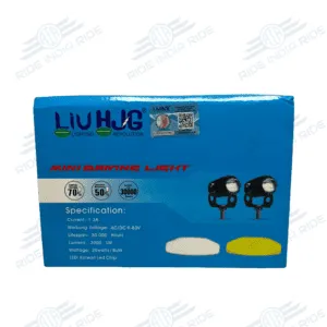 Original Liu HJG Mini Driving Fog Lights 40W Dual Colour For All Motorcycle/Scooters/Cars/Jeeps (Pair)