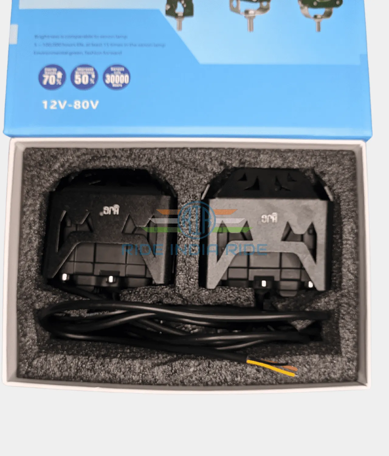 HJG Mega Drive 60W Dual Lens/Dual Color High/Low Yellow/White LED Fog Lights (2 Pc)