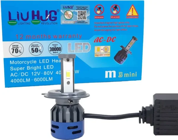 HJG M3 50W H4 LED Headlight Universal For Bikes/Scooters/Cars