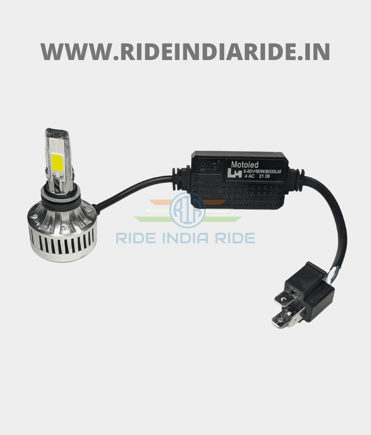 HJG LED Headlight Bulb H4 80W 8000lm For All Motorcycles