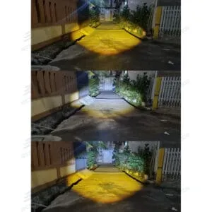 HJG Mega Drive 3 Lens Dual Color Yellow/White LED Fog Lights (2 Pcs)
