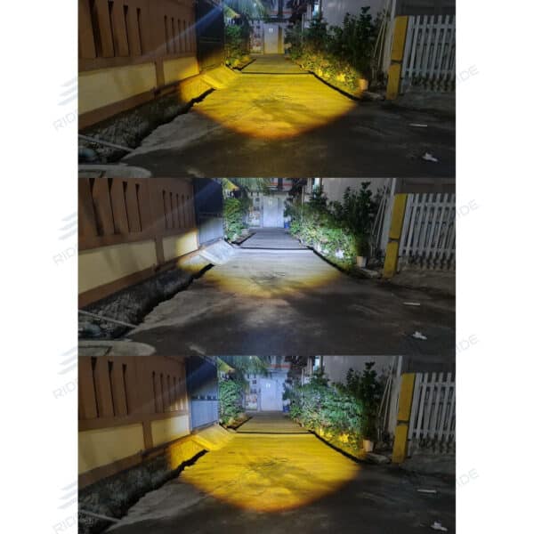 HJG Mega Drive 3 Lens Dual Color Yellow/White LED Fog Lights (2 Pcs)