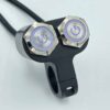 12V Motorcycle Handlebar 2 button Switches Blue LED 7/8″ 22mm ON-OFF Headlight Fog Light